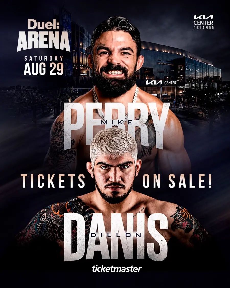 Originele Perry vs Danis-poster — Danis trok zich later terug